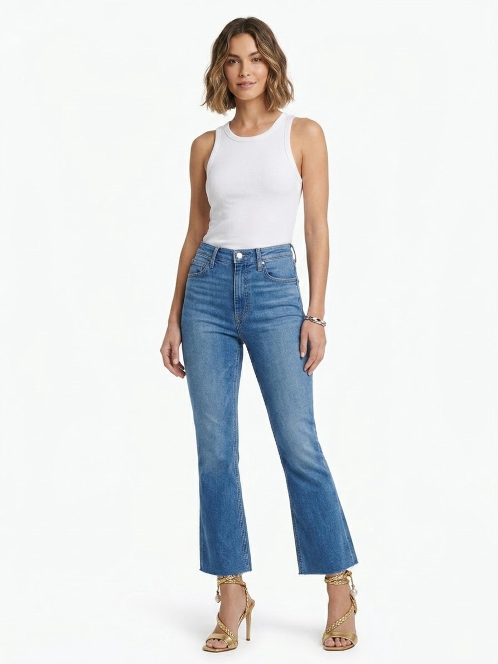 Rag & Bone Casey High Rise Flared Leg Jeans